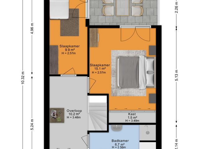 Plattegrond van Zandeveltplein 27