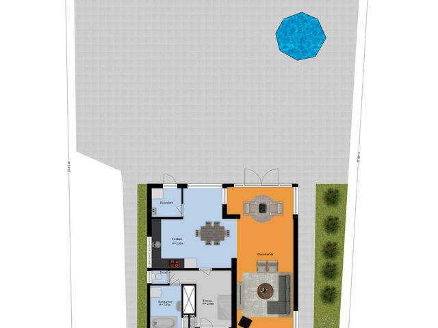 Plattegrond van Naaldwijkseweg 227