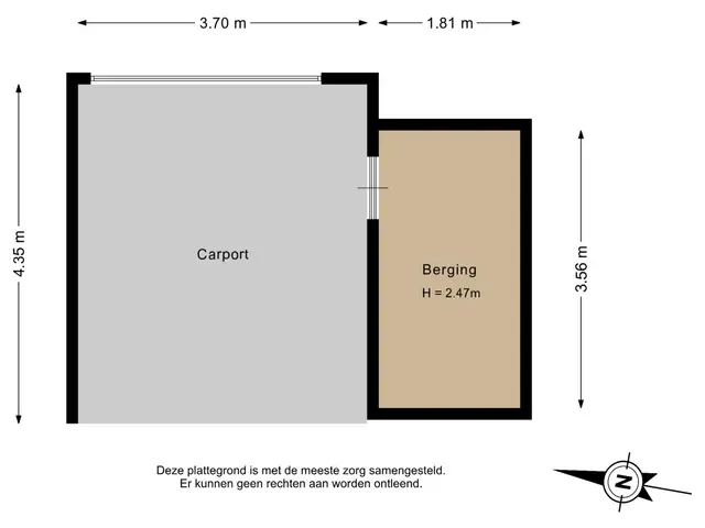 Plattegrond van Naaldwijkseweg 30A