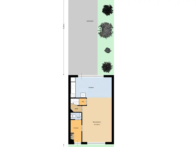 Plattegrond van Naaldwijkseweg 30A
