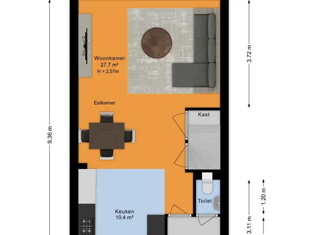 Plattegrond van Hazelaar 20