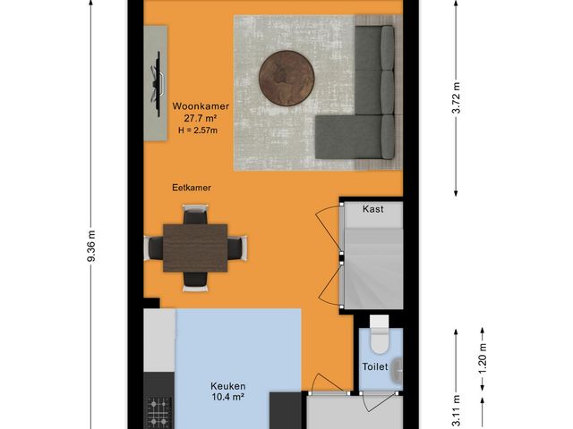 Plattegrond van Hazelaar 20