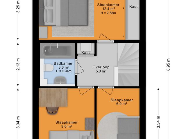 Plattegrond van Hazelaar 20