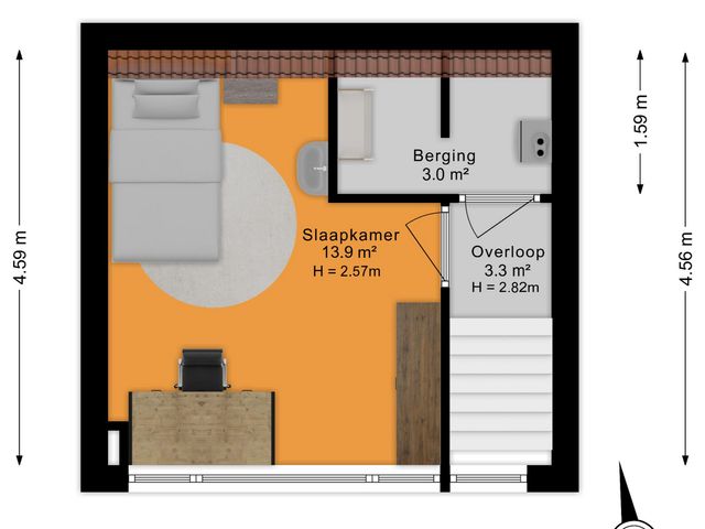 Plattegrond van Hazelaar 20