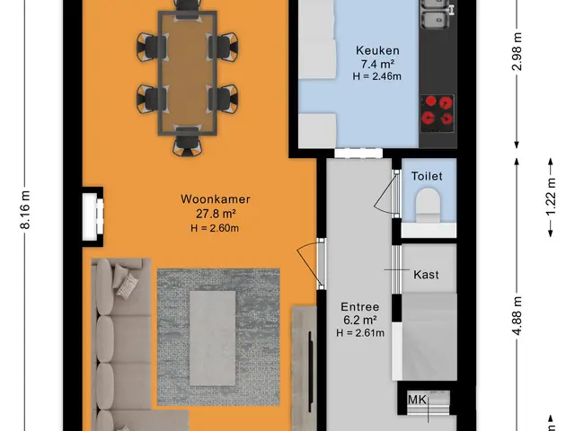 Plattegrond van Gerberalaan 44