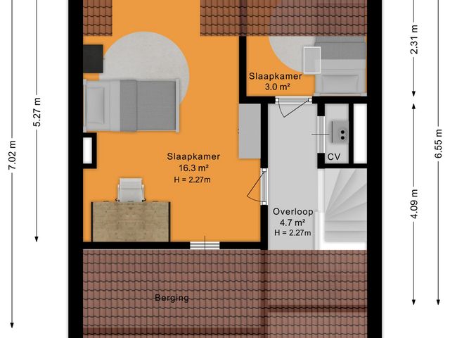 Plattegrond van Gerberalaan 44