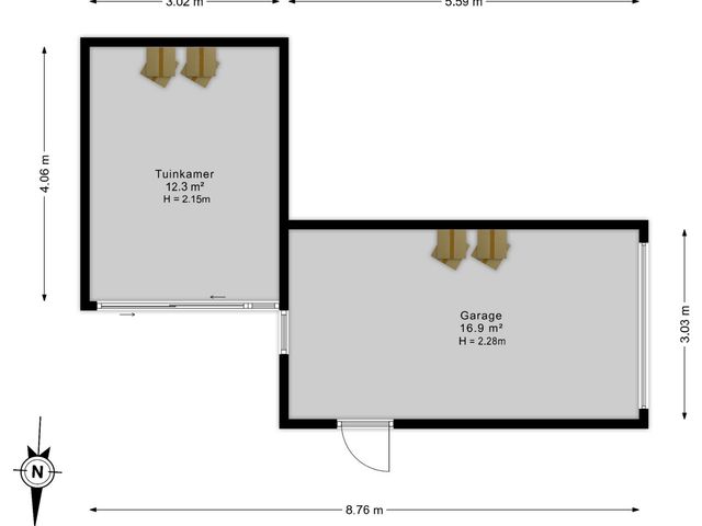 Plattegrond van Gerberalaan 9