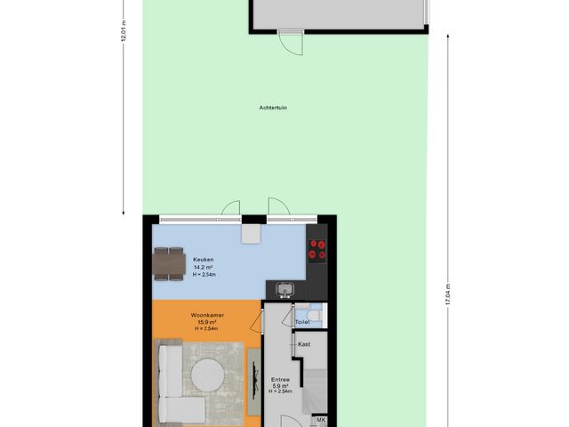 Plattegrond van Gerberalaan 9