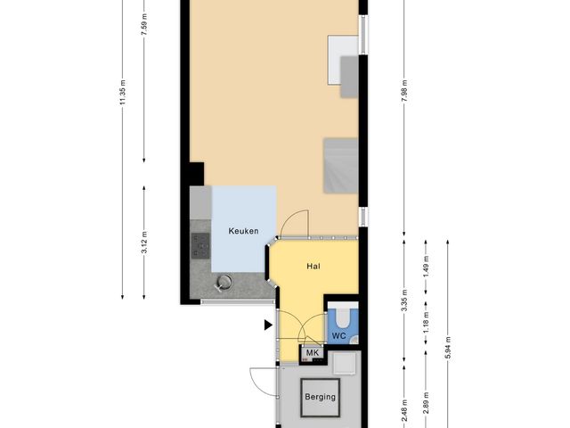 Plattegrond van Uitterlier 25