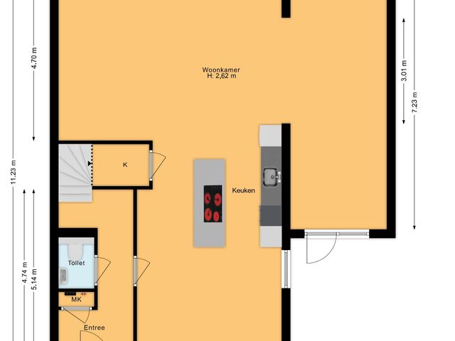 Plattegrond van Elisabeth van Matenessedreef 33