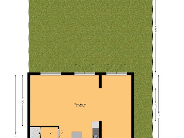 Plattegrond van Elisabeth van Matenessedreef 33