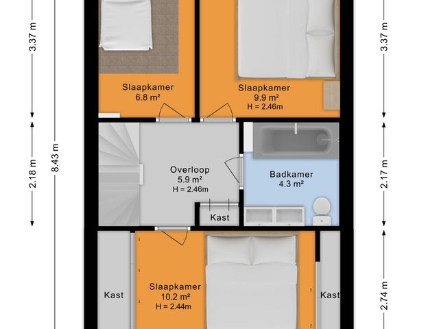 Plattegrond van Diamant 42