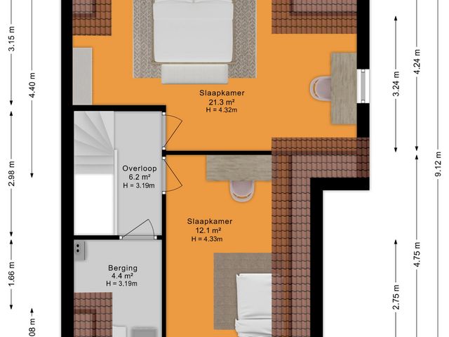 Plattegrond van Eiland 1