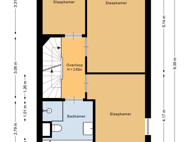 Plattegrond van Mgr. W.M. Bekkerslaan 98