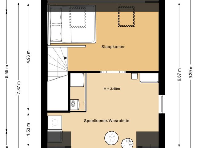 Plattegrond van Mgr. W.M. Bekkerslaan 98