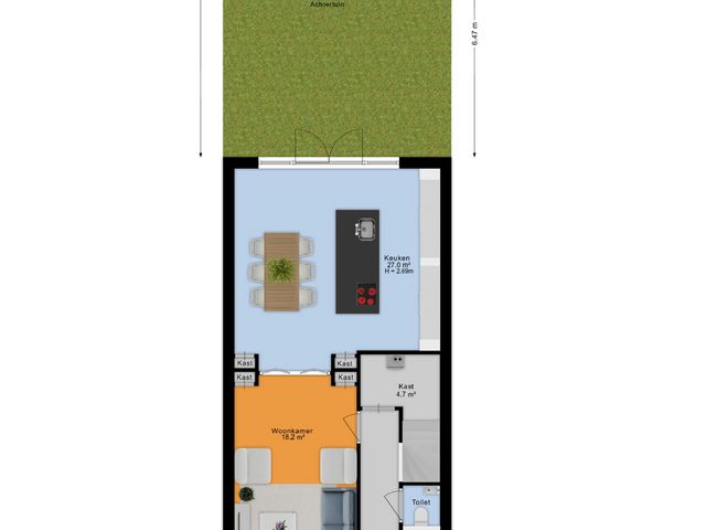 Plattegrond van Gravin Adalaan 8