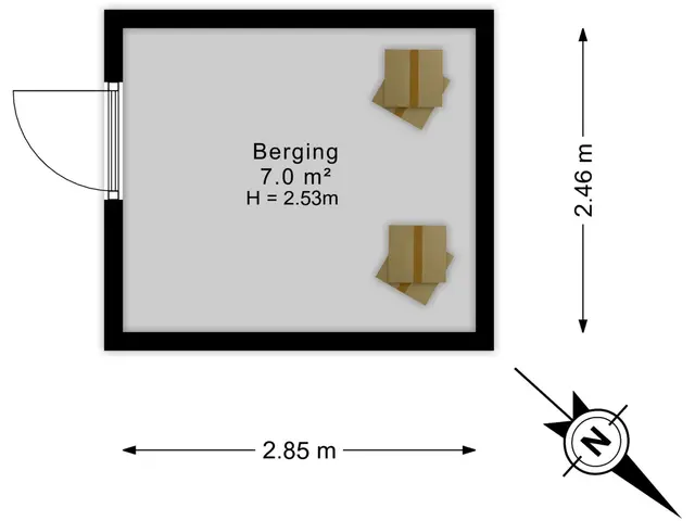 Plattegrond van Gravin Adalaan 8