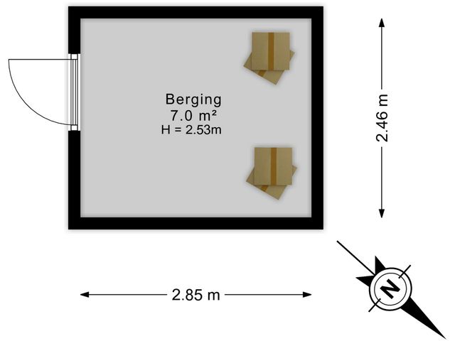 Plattegrond van Gravin Adalaan 8