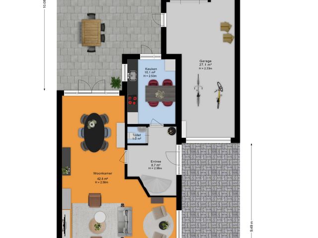 Plattegrond van Oudelandstraat 68