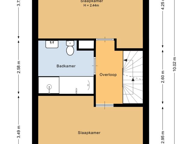 Plattegrond van Tourmalijn 44