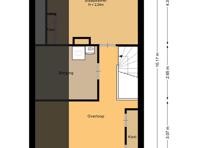 Plattegrond van Tourmalijn 44