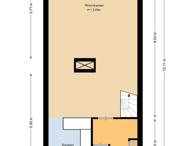 Plattegrond van Tourmalijn 44