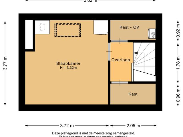 Plattegrond van Midden Woerd 35