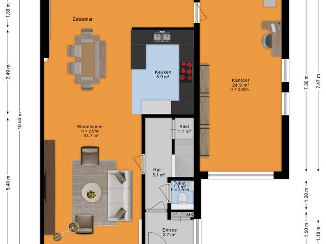 Plattegrond van Naaldwijkseweg 138