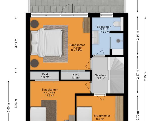 Plattegrond van Naaldwijkseweg 138