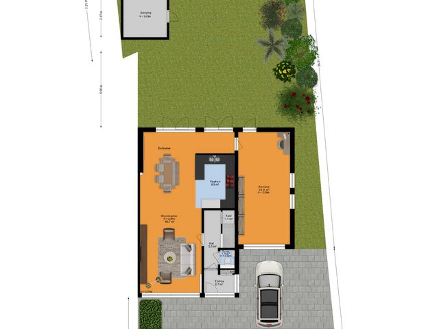 Plattegrond van Naaldwijkseweg 138