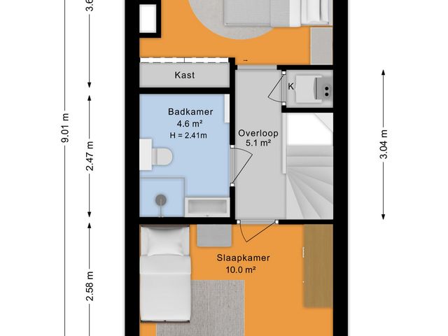 Plattegrond van Molenstraat 26