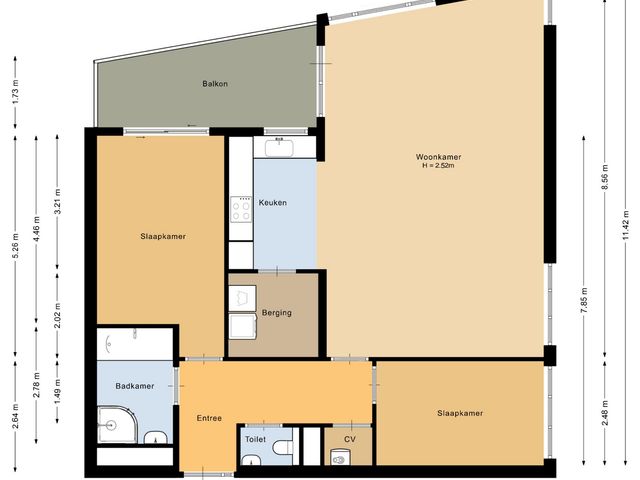 Plattegrond van Gasthuislaan 167