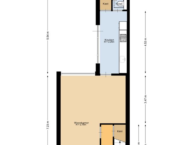 Plattegrond van Mr. de Fremerystraat 33