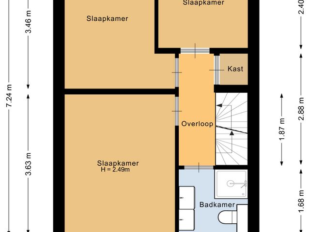 Plattegrond van Mr. de Fremerystraat 33