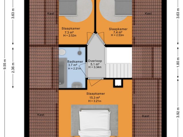 Plattegrond van Monsterseweg 41A
