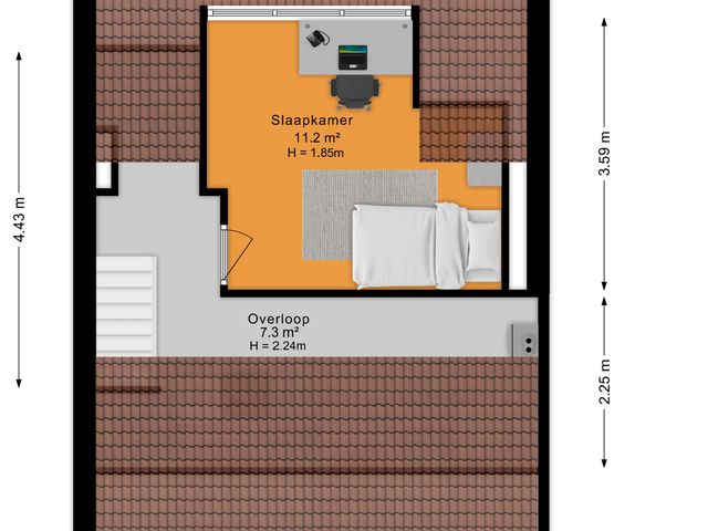 Plattegrond van Mumsenstraat 14