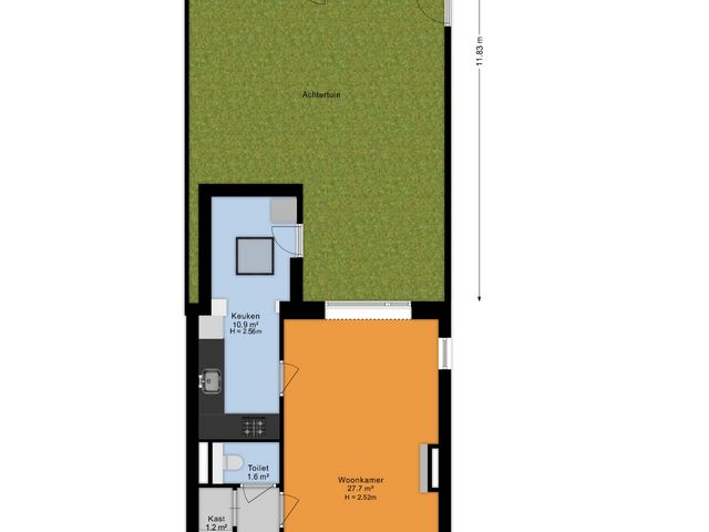 Plattegrond van Mumsenstraat 14