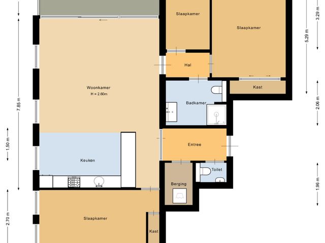 Plattegrond van Strandweg 441