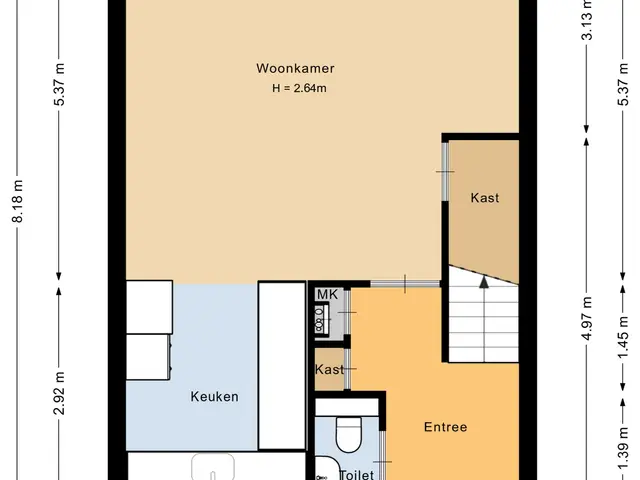 Plattegrond van Professor Holwerdalaan 73
