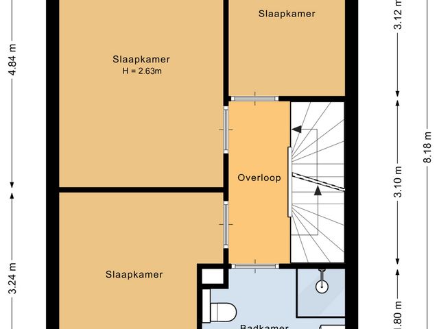 Plattegrond van Professor Holwerdalaan 73