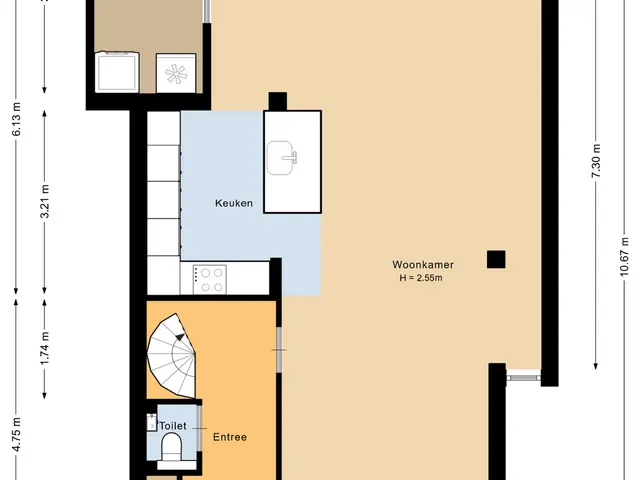 Plattegrond van Lijsterbesstraat 17