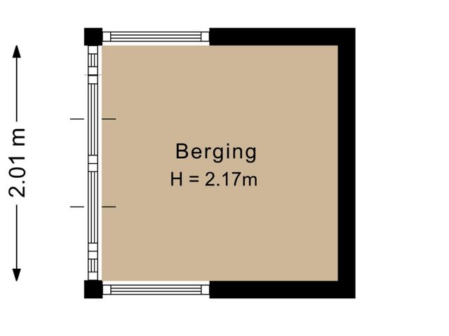 Plattegrond van Lijsterbesstraat 17