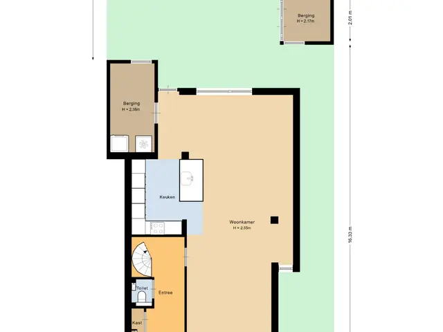 Plattegrond van Lijsterbesstraat 17