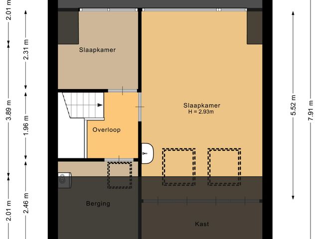 Plattegrond van Lijsterbesstraat 17