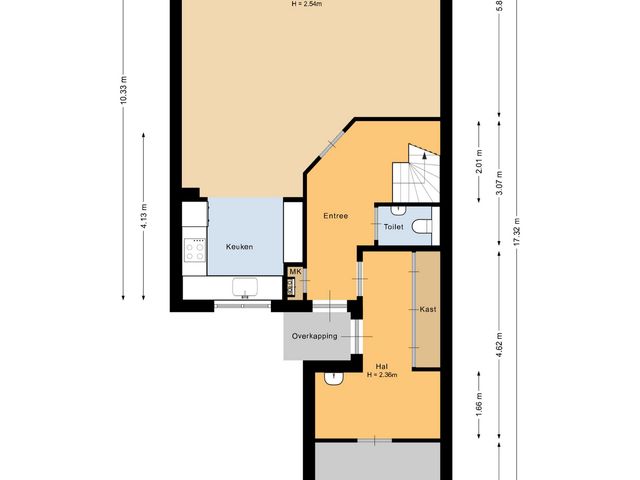 Plattegrond van Nolensstraat 25