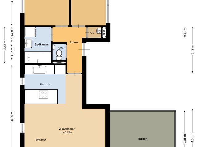 Plattegrond van Duinvallei 3