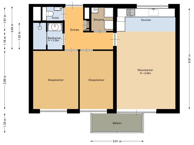 Plattegrond van Zeereep 189