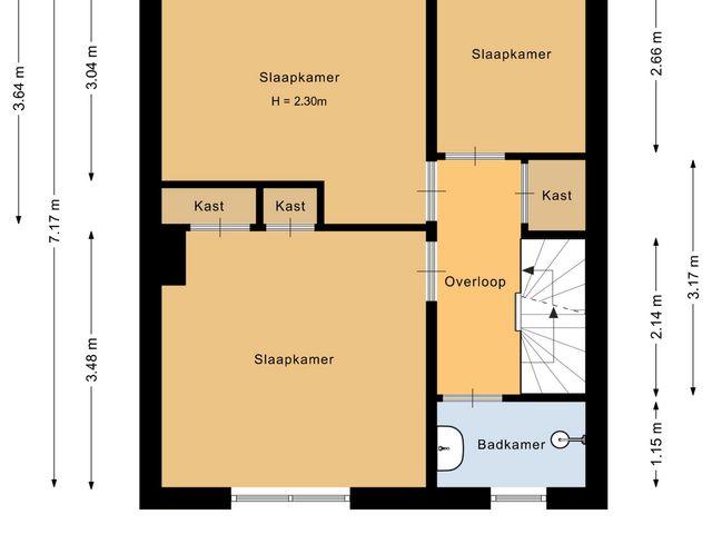 Plattegrond van Druivenstraat 8