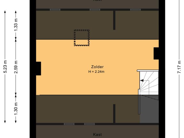 Plattegrond van Druivenstraat 8