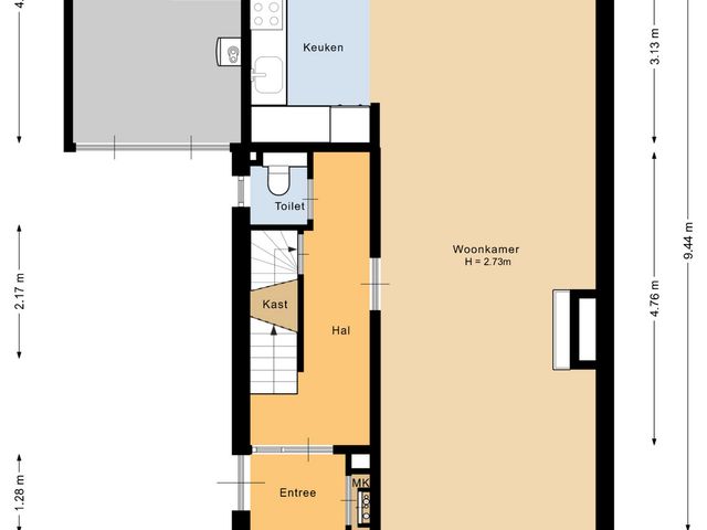 Plattegrond van 's-Gravenzandseweg 238